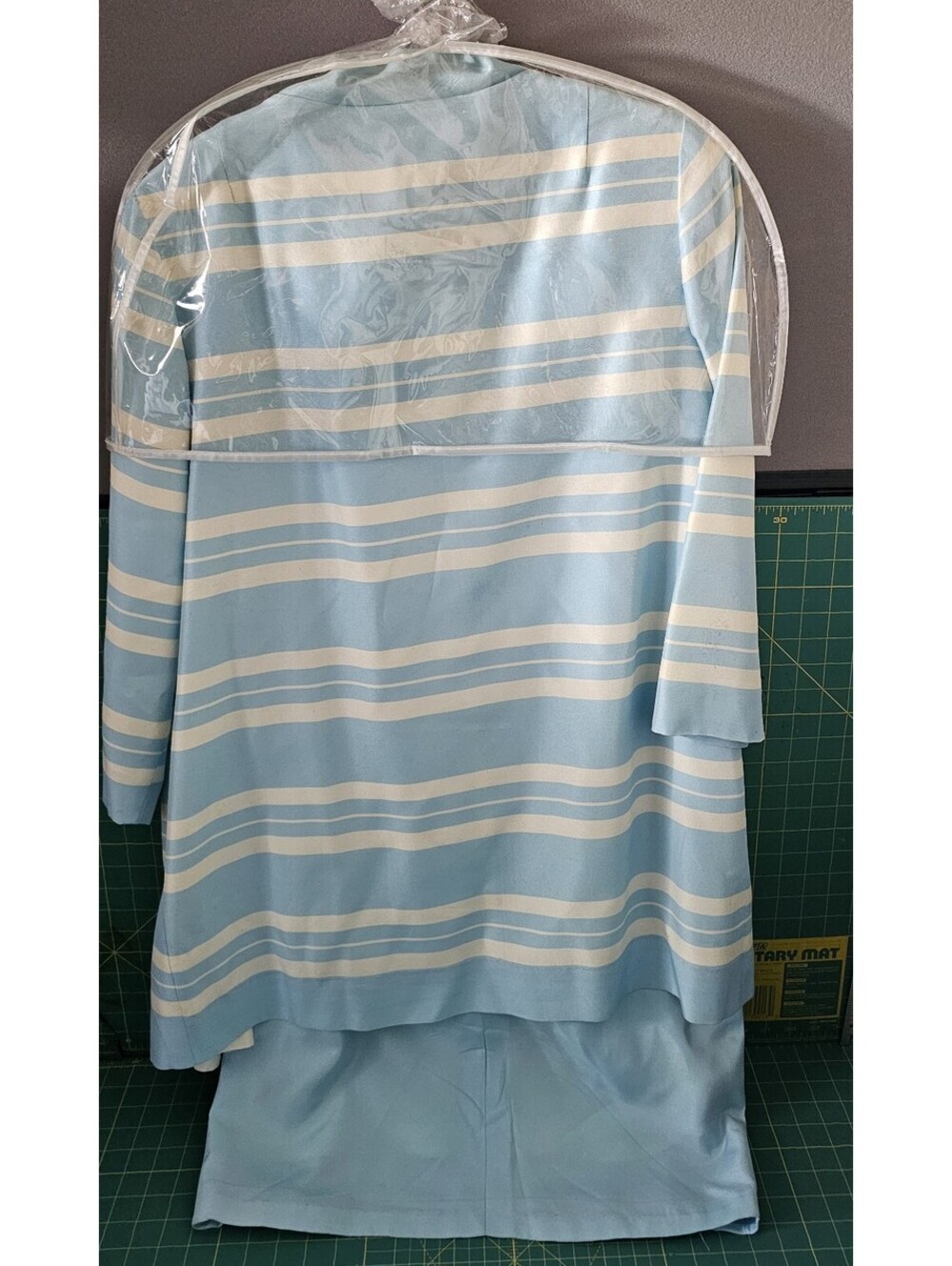 Lilli Diamond Blue and White Striped Dress and Coat Set - Picture 2 of 8